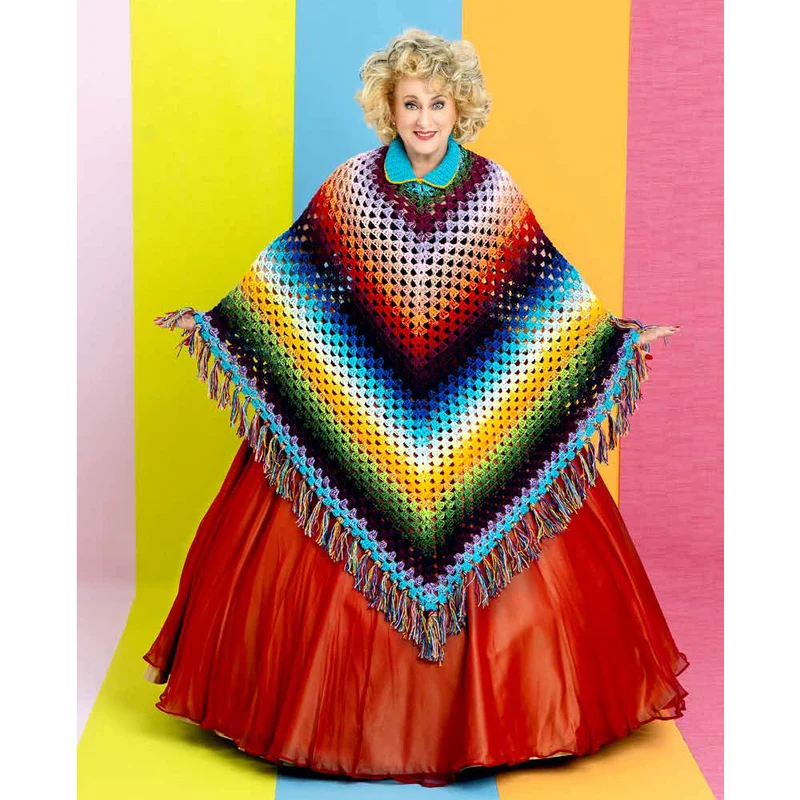Karin Blumen-Poncho-Garnpaket