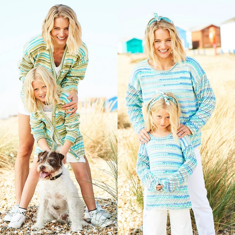 Strickanleitung Stylecraft You & Me DK Nr. 9822 Pullover und Jacke