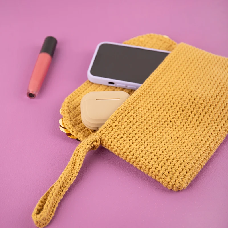 Häkelpaket für eine Pailletten-Clutch
