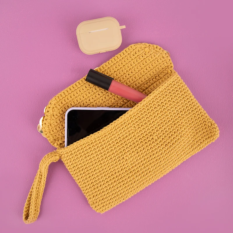 Häkelpaket für eine Pailletten-Clutch