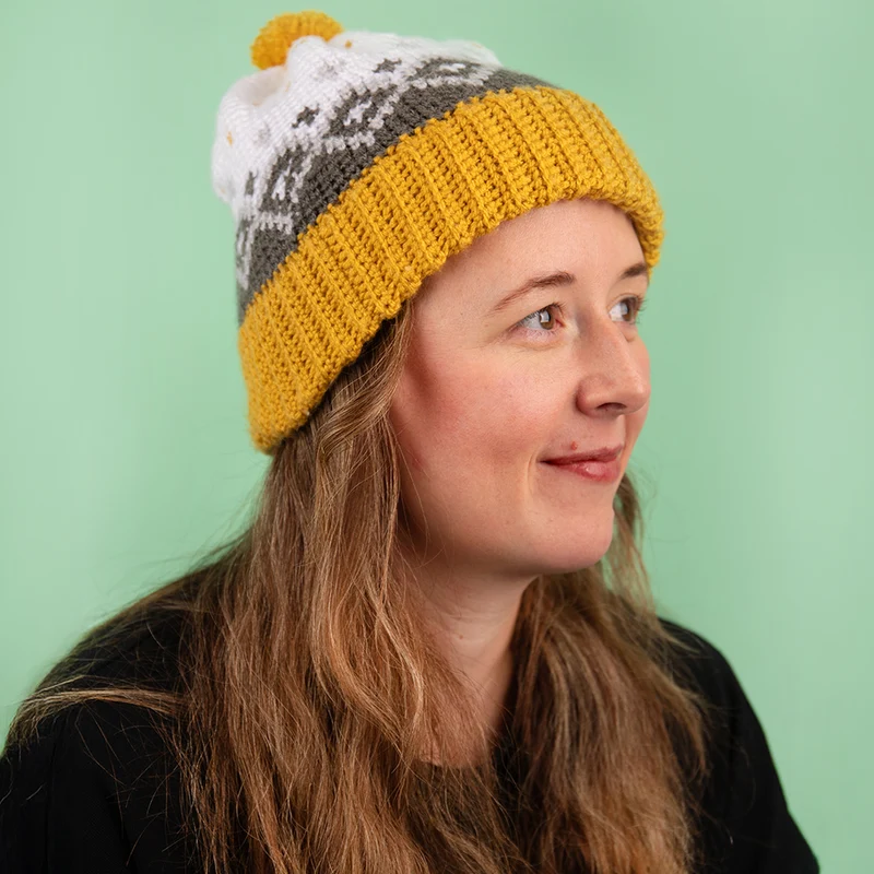 Bellwald-Mütze – Häkelpaket – Studio Madelaine