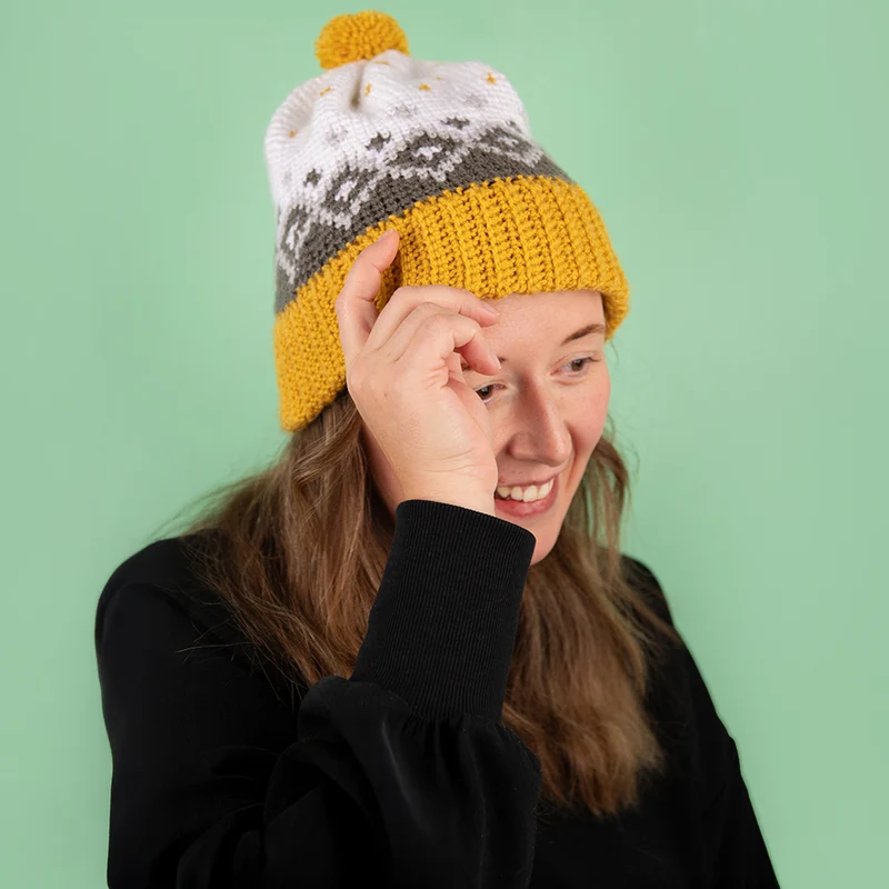 Bellwald-Mütze – Häkelpaket – Studio Madelaine