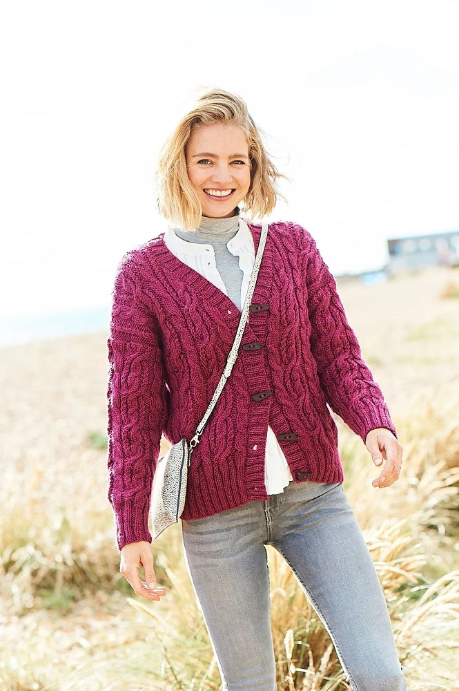 Strickanleitung „Stylecraft Special Aran With Wool Nr. 9819“: Jacke, Mütze und Fäustlinge
