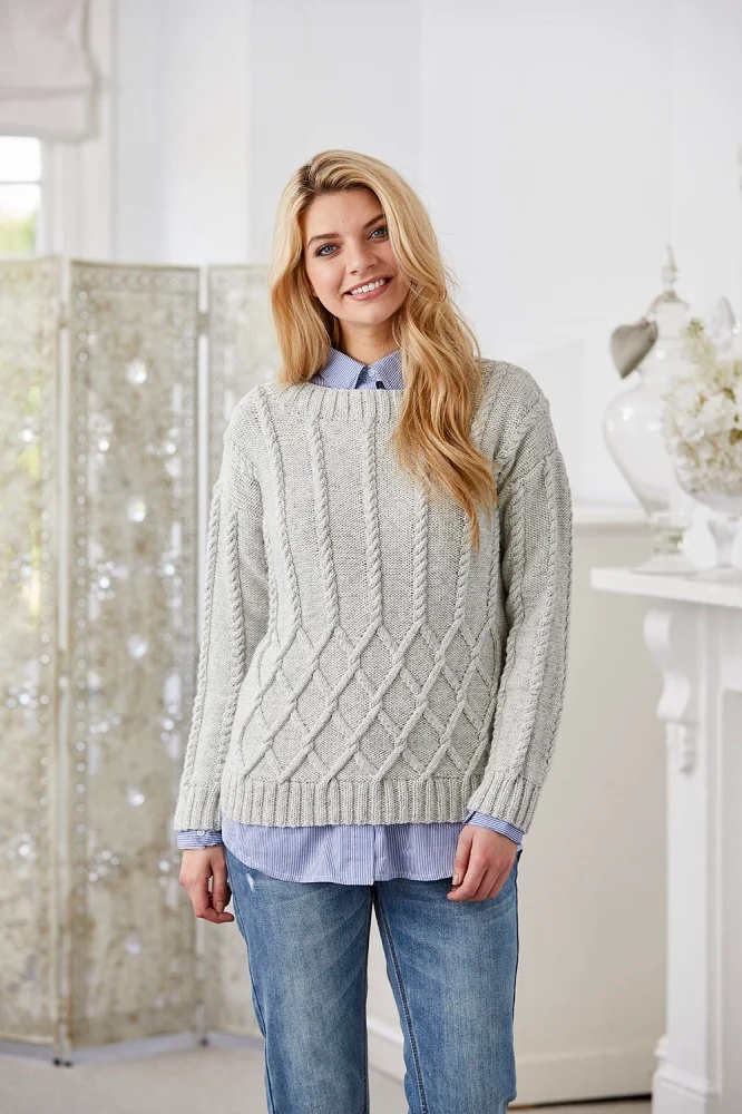 Strickanleitung Stylecraft Batik DK Nr. 9423 Pullover und Schal