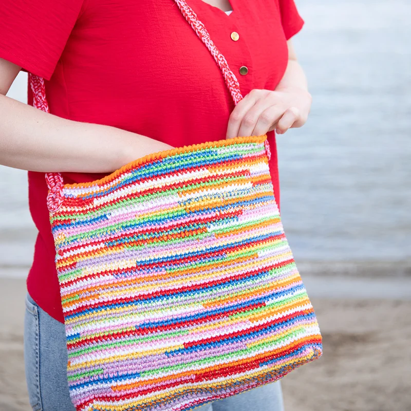 Häkelanleitung für eine bunte Sommertasche (digital)