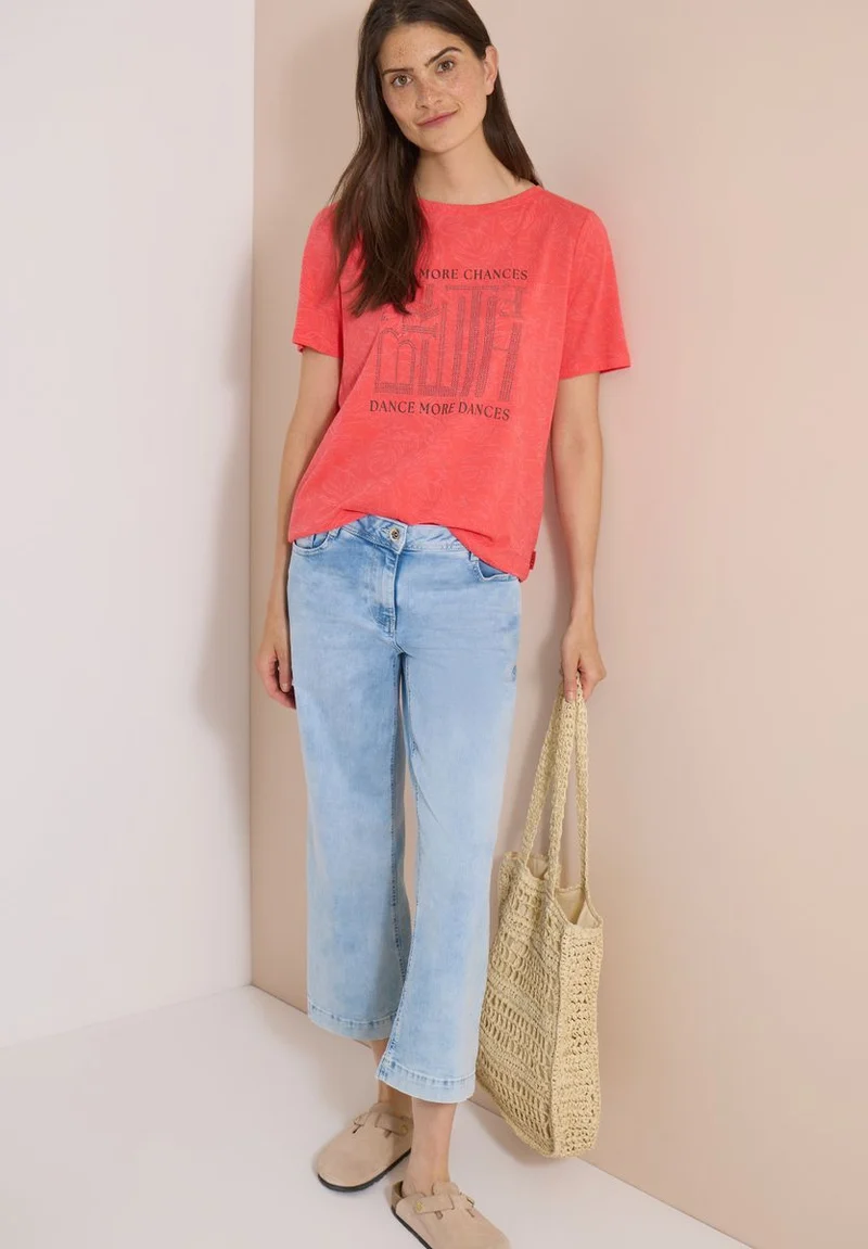 T-Shirt in Ausbrenner-Optik