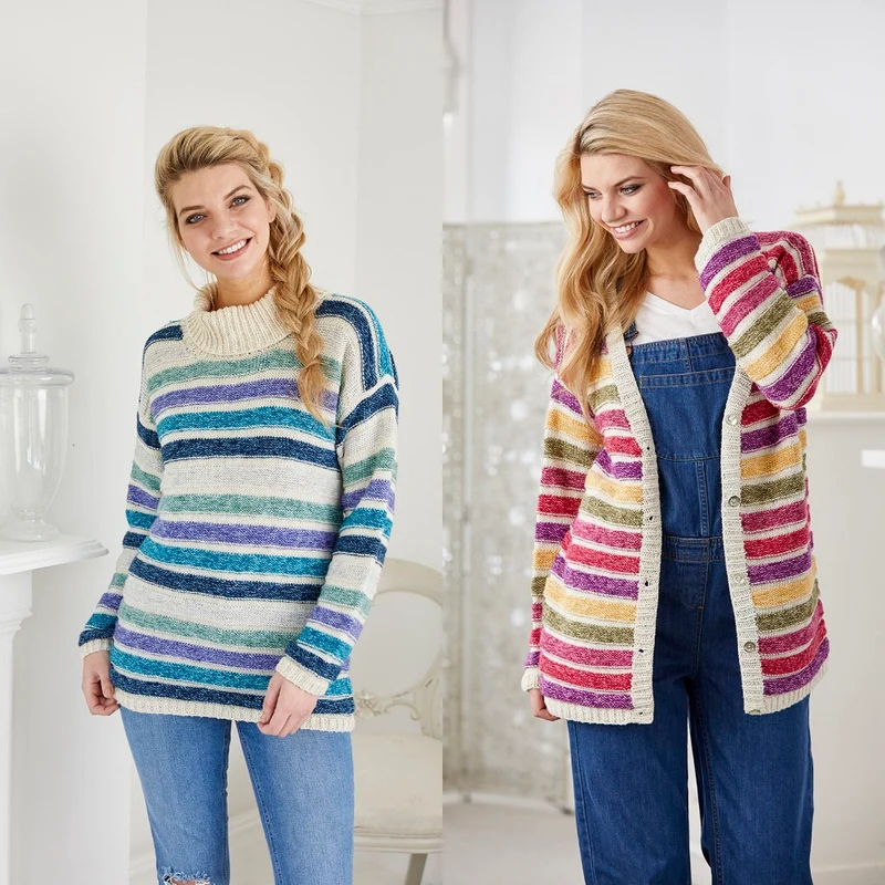 Strickanleitung Stylecraft Batik DK Nr. 9422 Pullover und Jacke