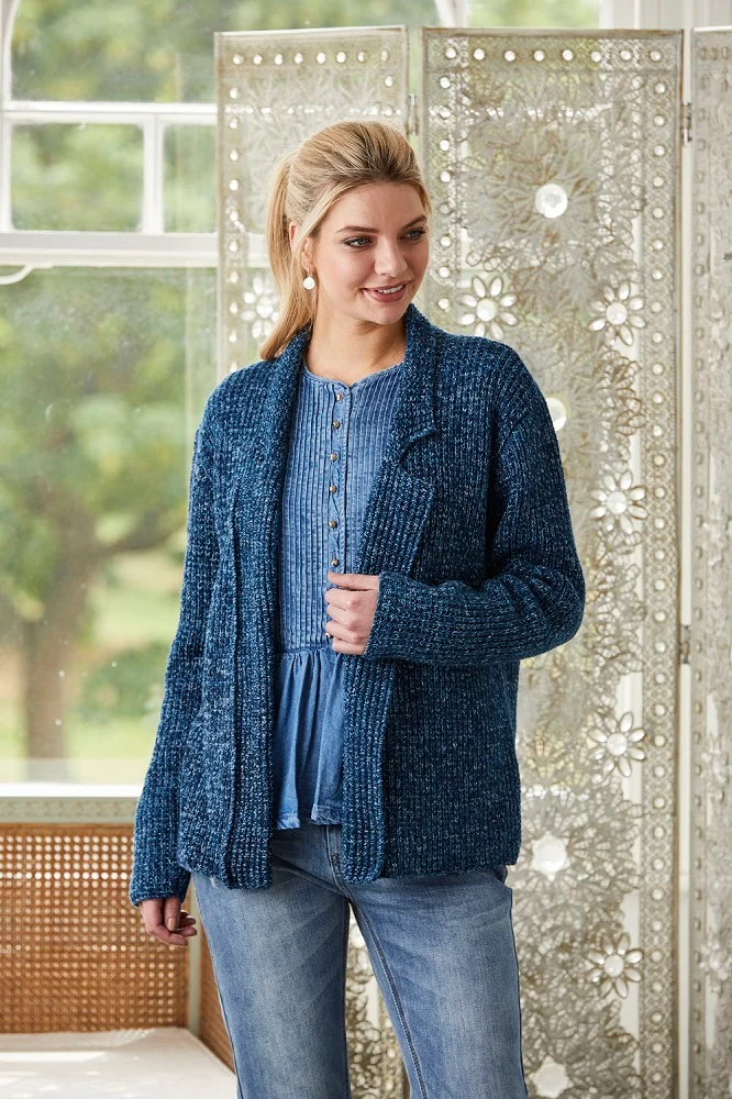 Strickanleitung Stylecraft Batik DK Nr. 9420 Jacke und Rollkragenpullover