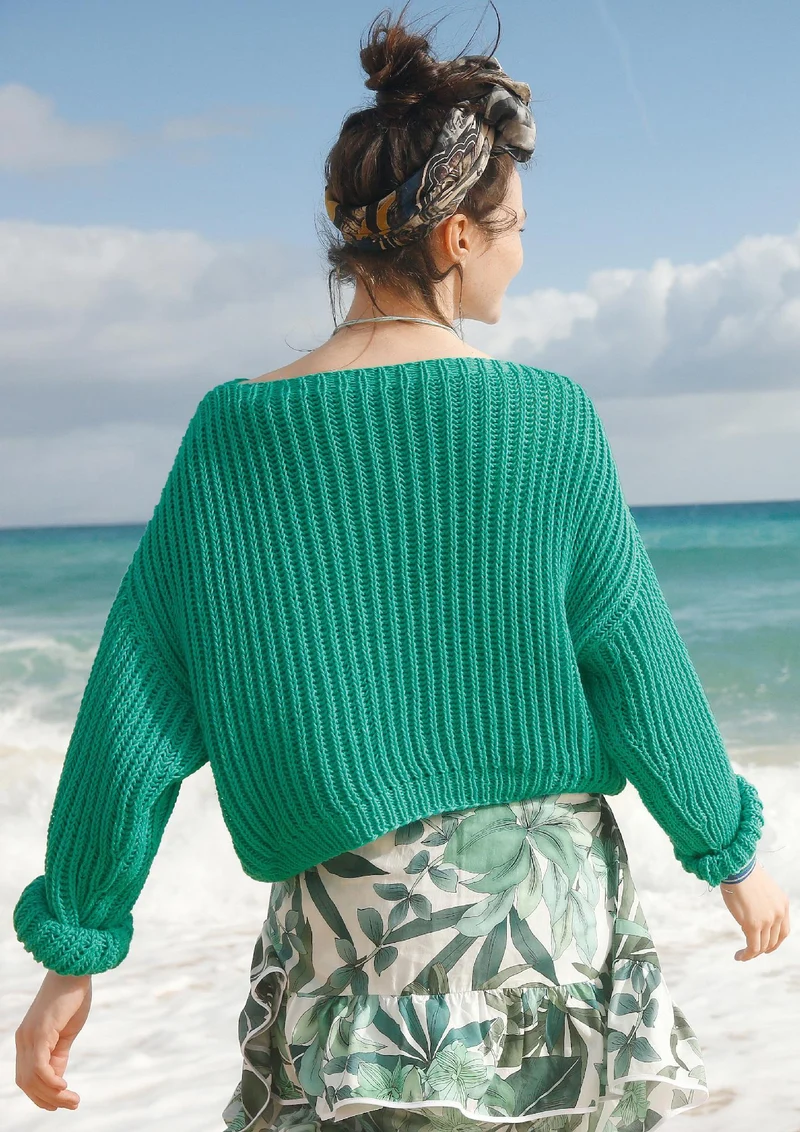 Strickanleitung - Kurzer, weiter Patentpulli