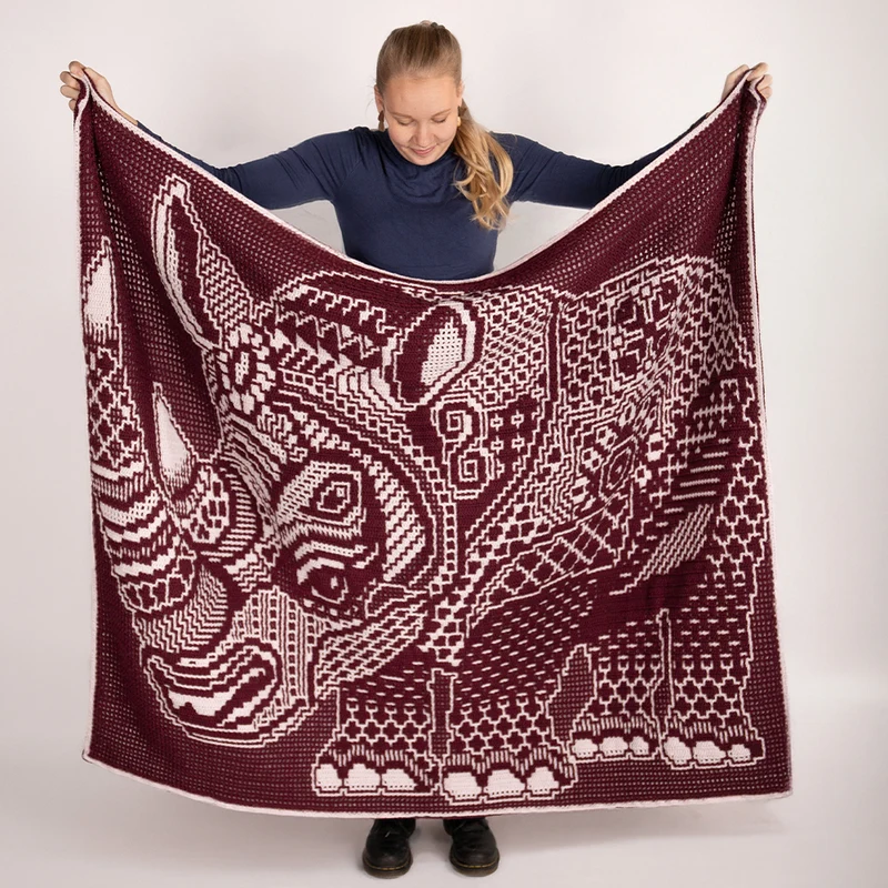 Zen Tangle Rhino – AdO Crochet Häkelpaket „Interlocking“