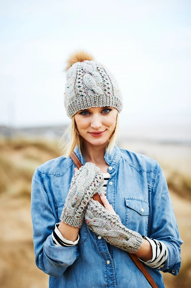 Strickanleitung Stylecraft Special Aran With Wool Nr. 9556: Pullover, Mütze und Fäustlinge