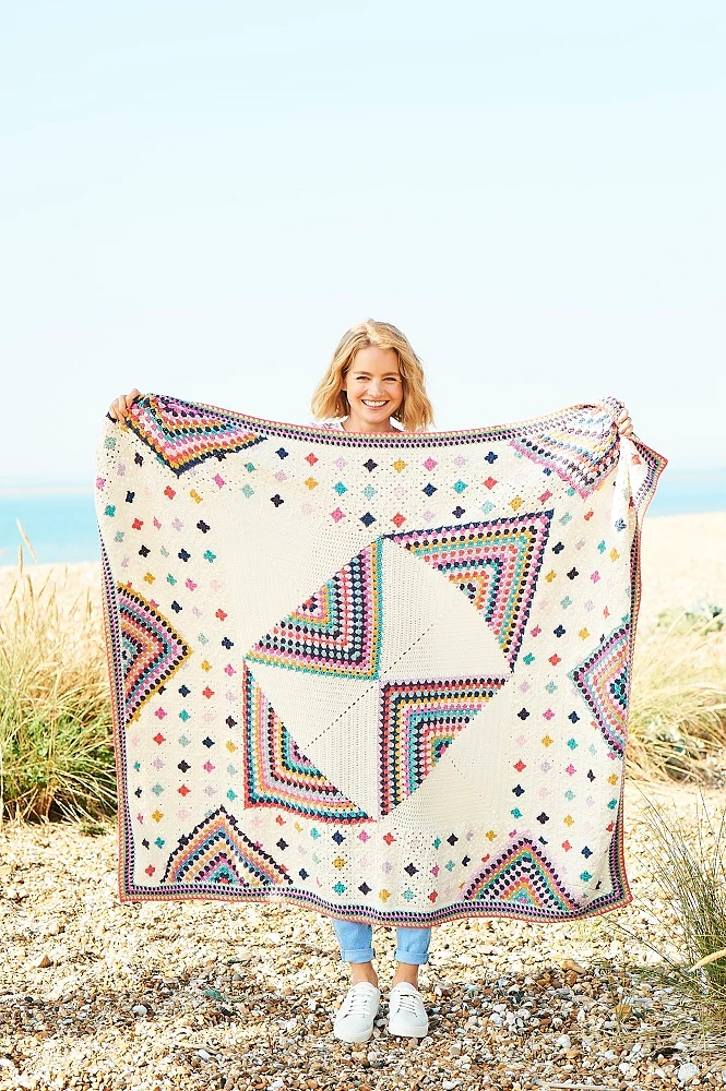 Häkelpaket „Granny Square Celebration Blanket“