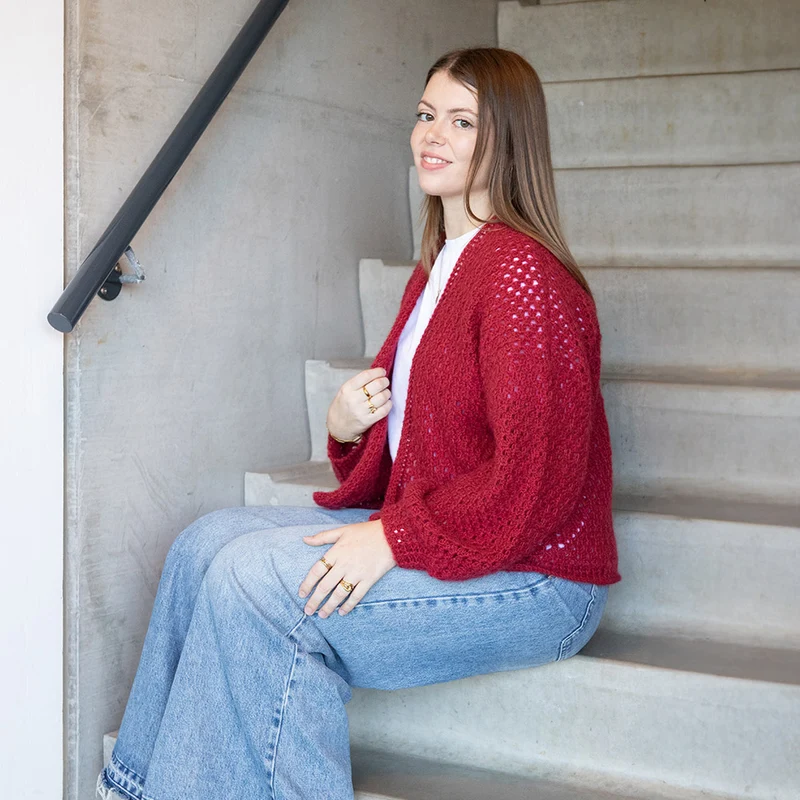 Cloudlight Cardigan – Garn- und Häkelpaket