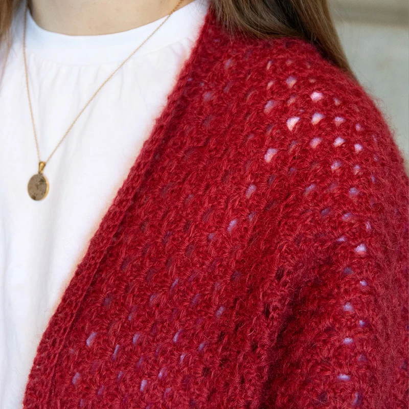 Cloudlight Cardigan – Garn- und Häkelpaket