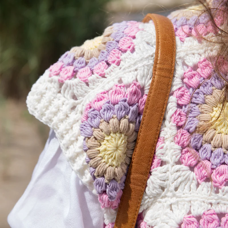 Häkelpaket „Pastel Sunset Gilet“ – Abschlussstiche