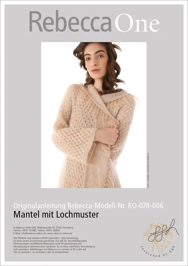Anleitung - Mantel mit Lochmuster