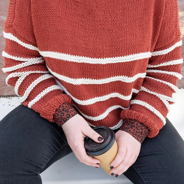 Yarn and Colors „Striped Jumper Reversed“ Strickpaket