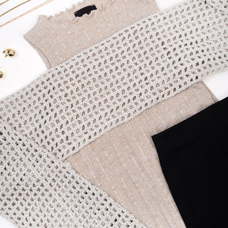 Häkelpaket für ein Sleeve-Top – Abschlussmaschen