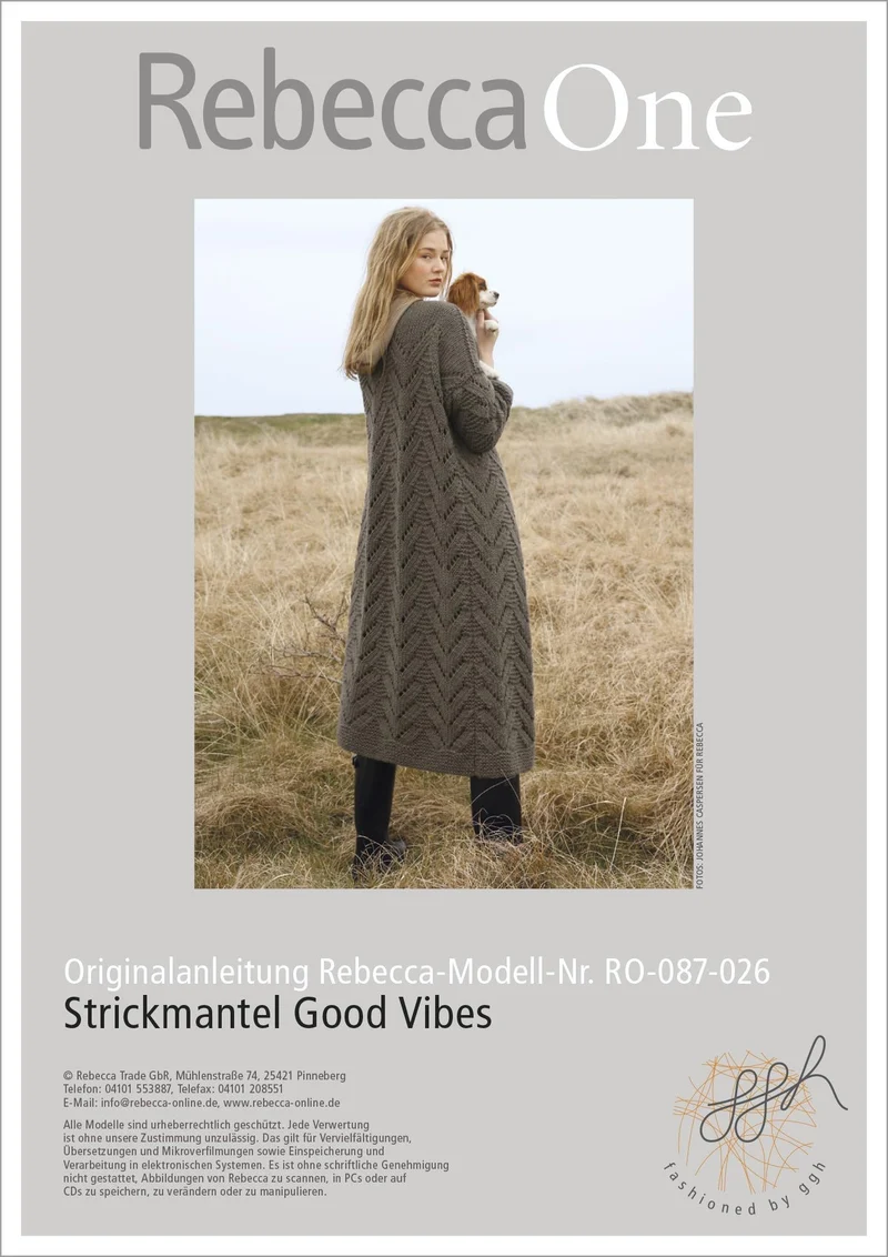 Anleitung - Strickmantel Good Vibes