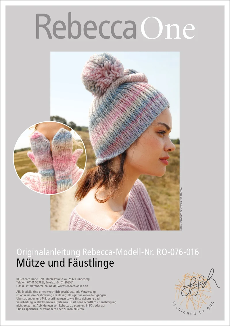 Strickanleitung - Mütze und Fäustlinge