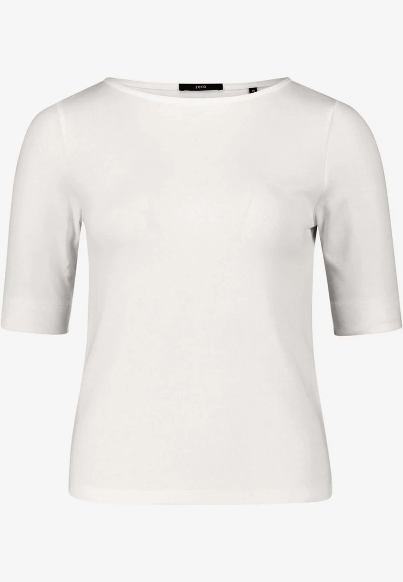 Basic Shirt mit U-Boot-Ausschnitt