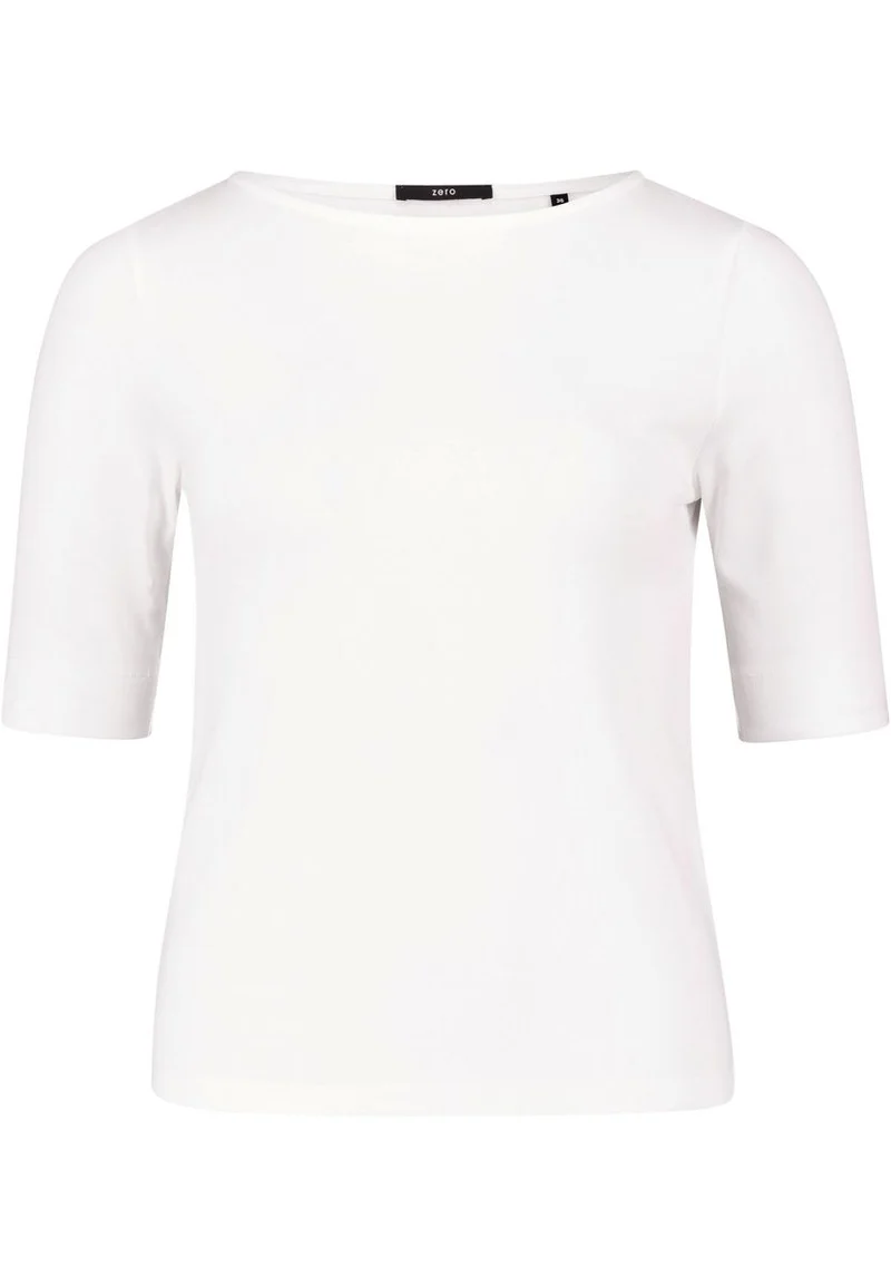Basic Shirt mit U-Boot-Ausschnitt