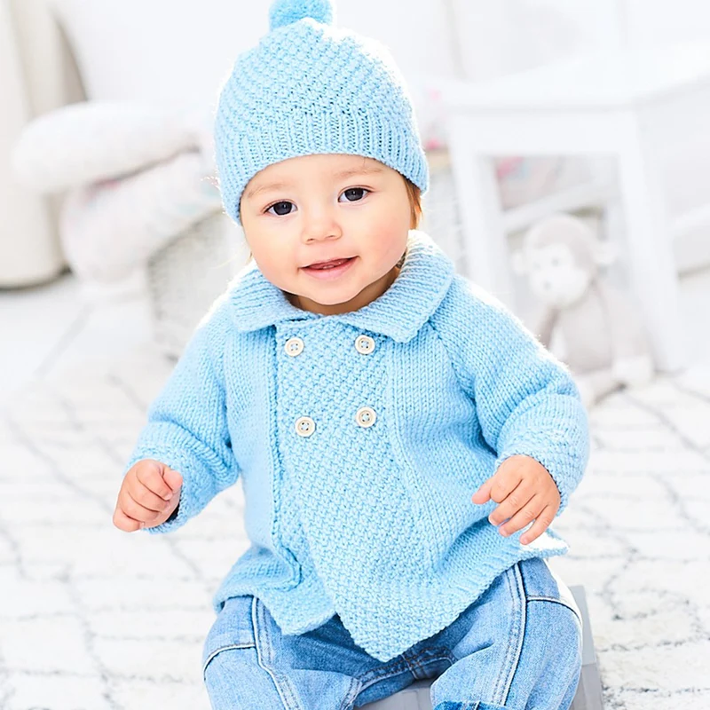 Strickanleitung „Stylecraft Sweet Dreams“ – Babyjacken und Mütze