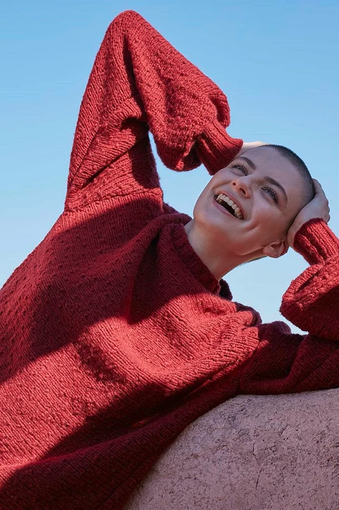 Strickanleitung „Laugh Lots“-Pullover