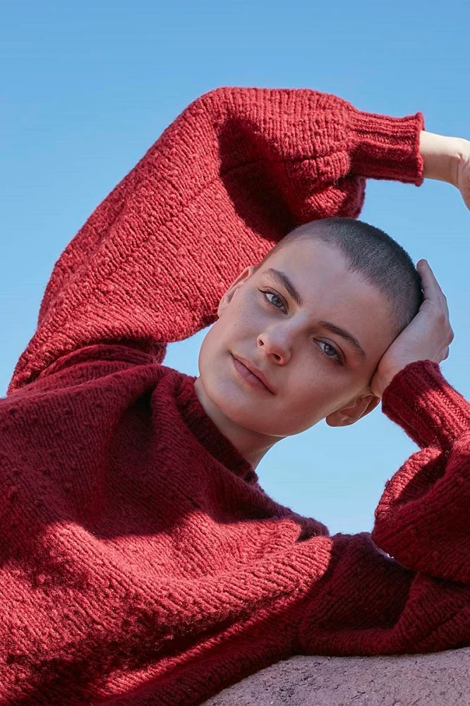 Strickanleitung „Laugh Lots“-Pullover