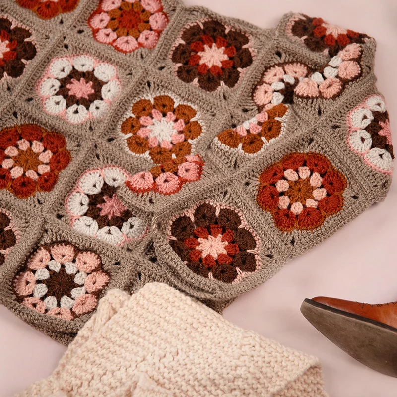Häkelpaket „African Granny Sweater“ – Abschlussmaschen