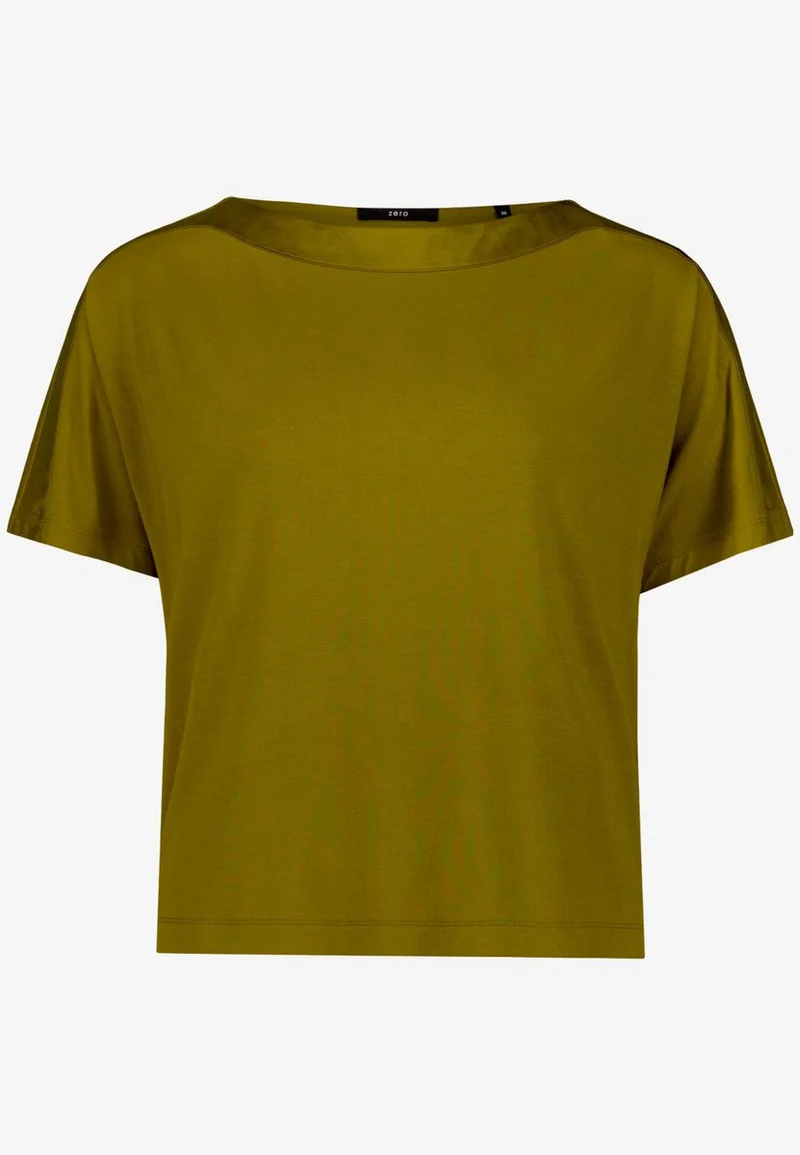 T-Shirt mit U-Boot Ausschnitt