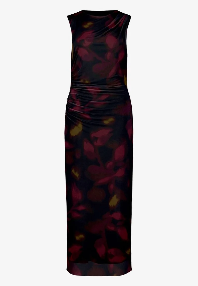 Mesh-Kleid mit Blumen