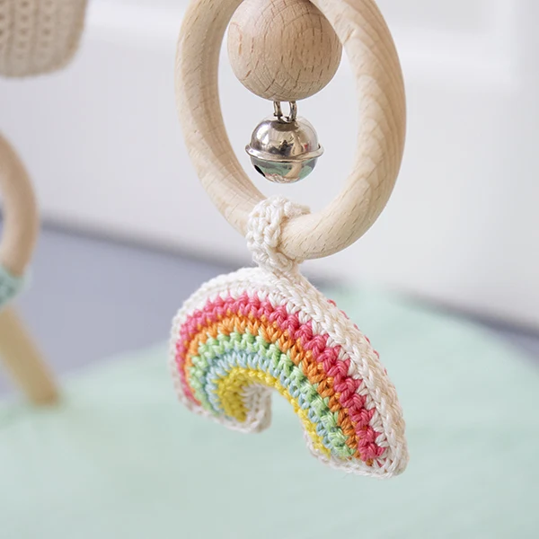 Wollplatz Regenbogen-Babygym-Häkelpaket