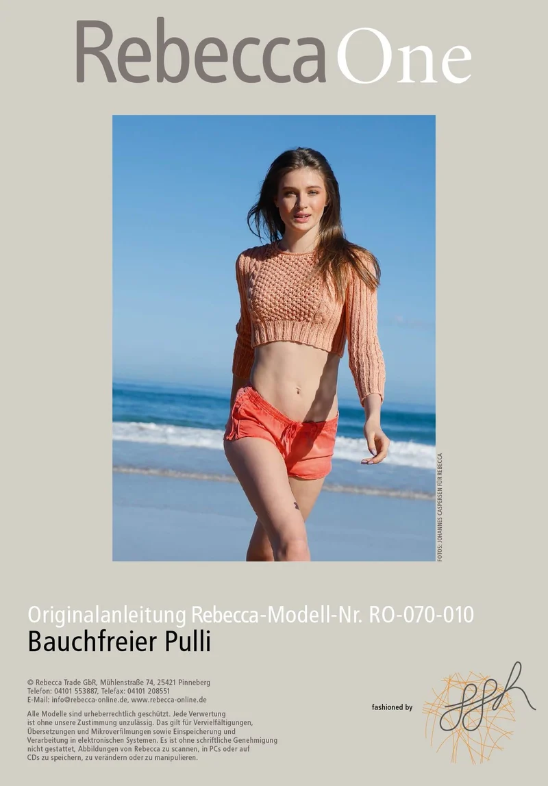 Strickmuster - Bauchfreier Pulli