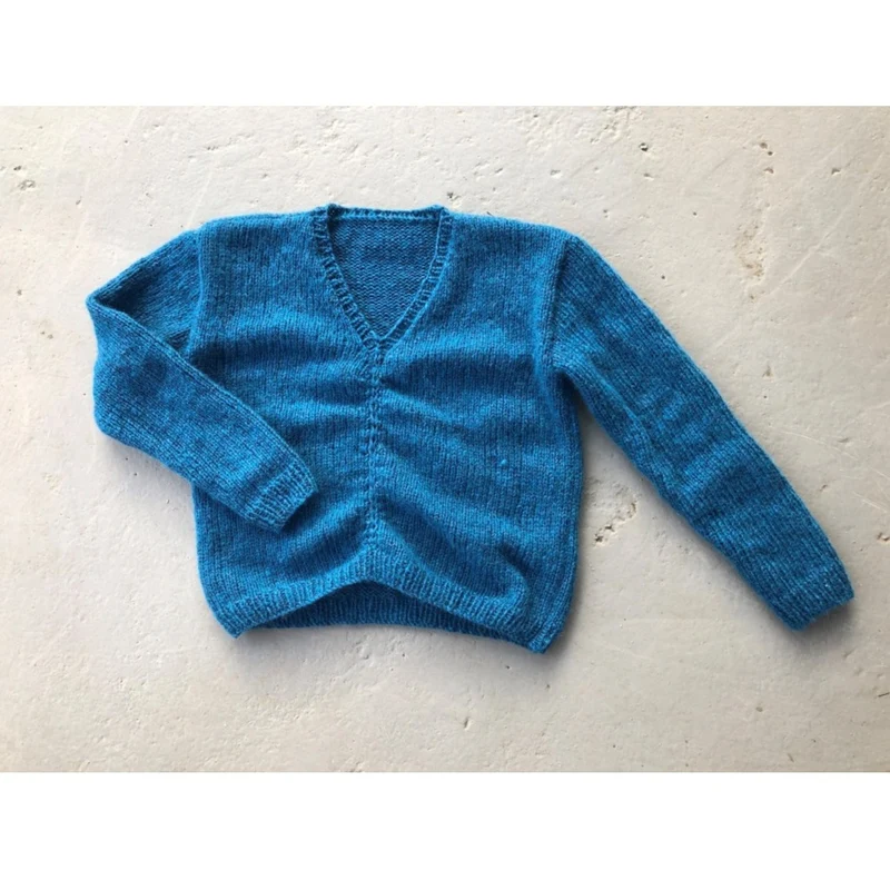 Strickanleitung: Brigitte-Pullover mit V-Ausschnitt