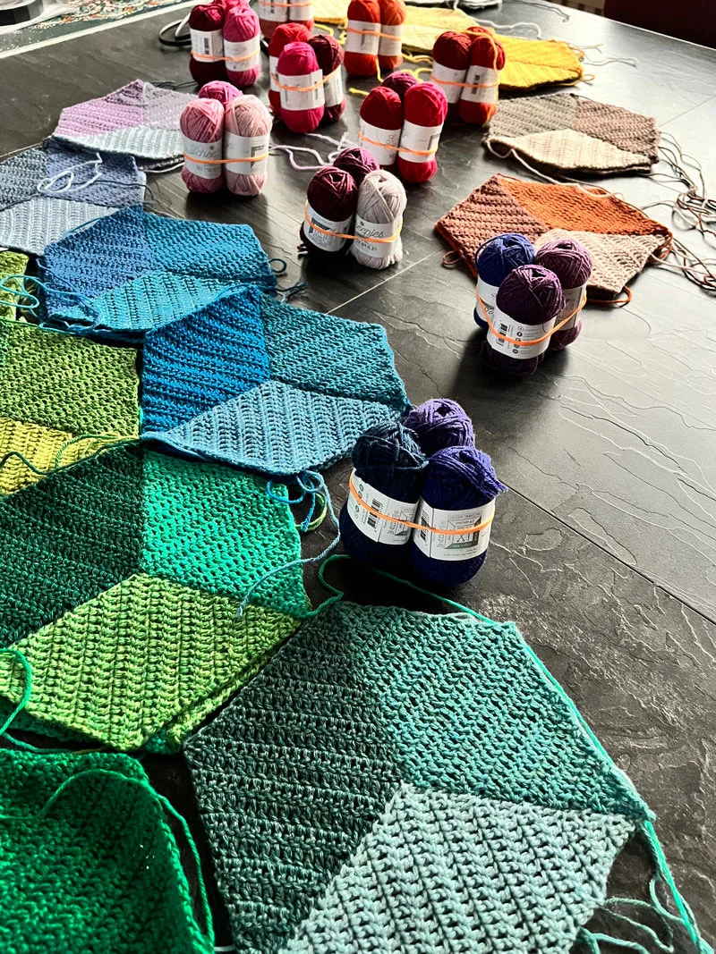 Scheepjes Tumbling Blocks Shawl Garnpaket