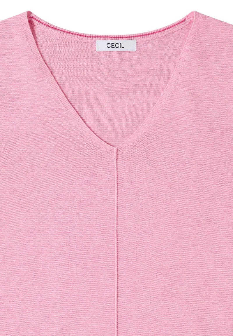 3/4-Arm Pullover mit Struktur