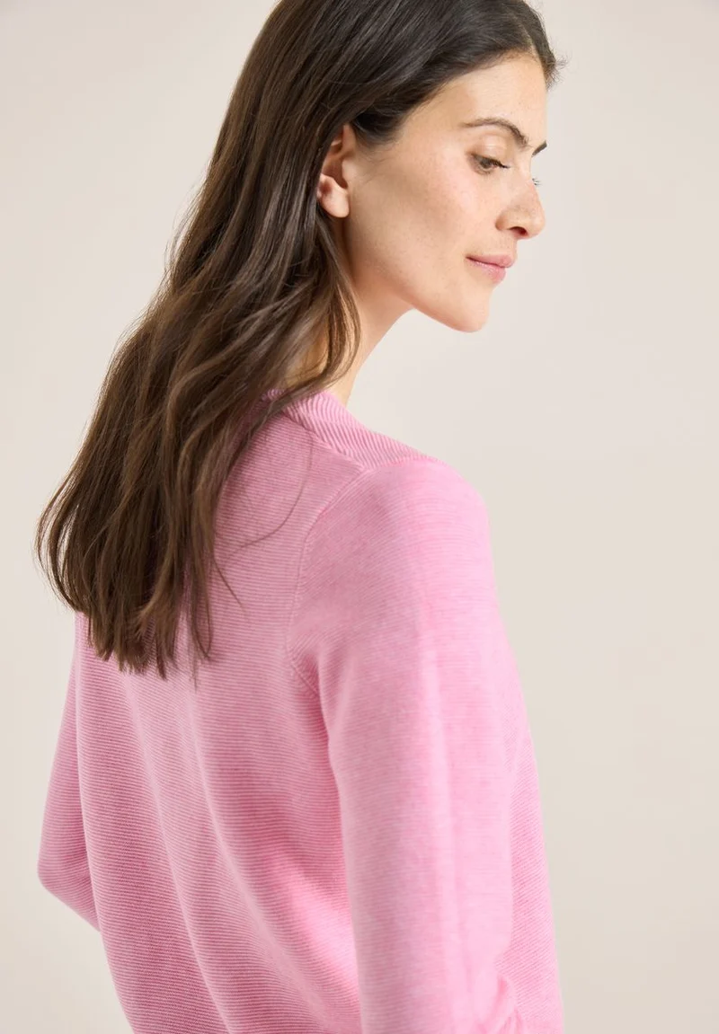 3/4-Arm Pullover mit Struktur
