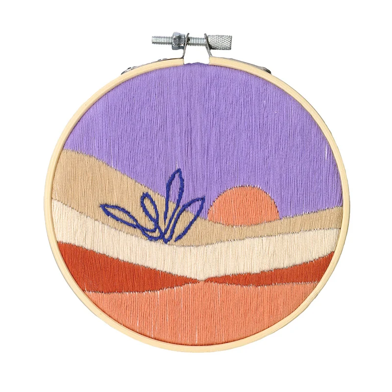 Restyle-Stickpaket „Sonnenaufgang in der Wüste“, rund, 12,7 cm
