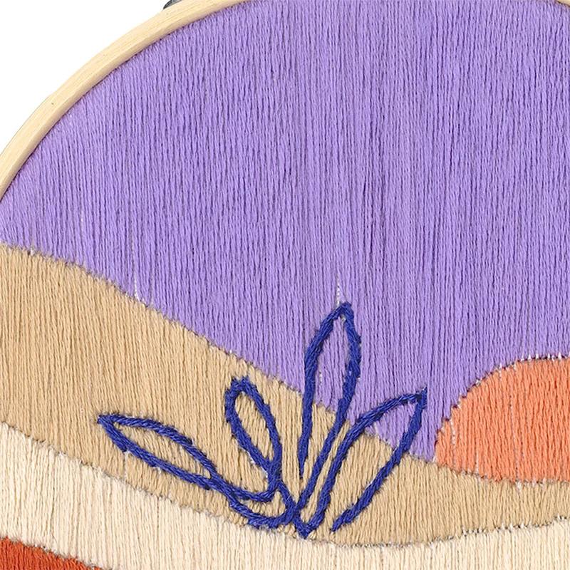 Restyle-Stickpaket „Sonnenaufgang in der Wüste“, rund, 12,7 cm