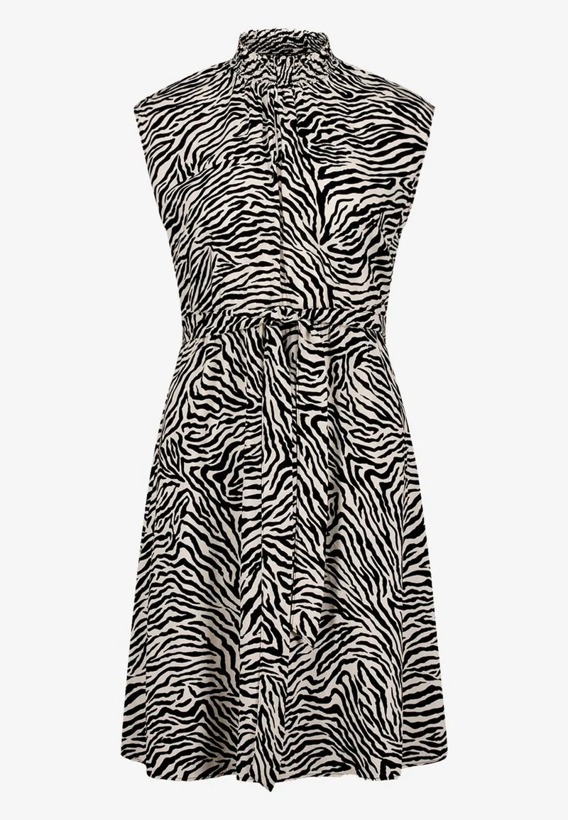 Midikleid mit Zebraprint