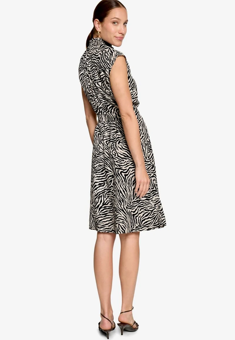 Midikleid mit Zebraprint