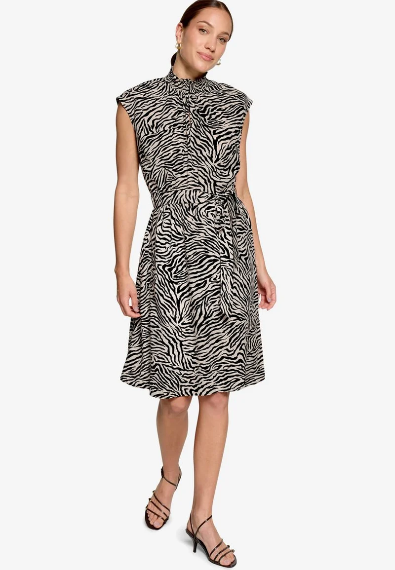 Midikleid mit Zebraprint