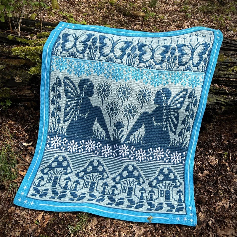 Rosina Plane Fairy Dust Blanket – Sprite Kit – Häkelpaket – inklusive Anleitungen