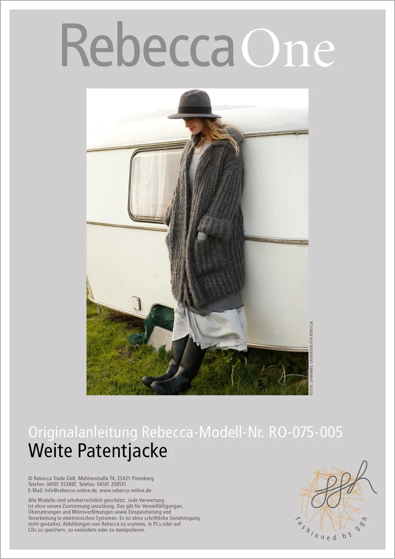 Strickanleitung - Weite Patentjacke