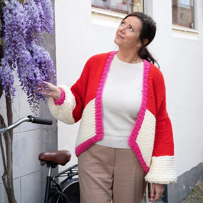 Strickpaket „Basis-Jacke Chunky Amazing“