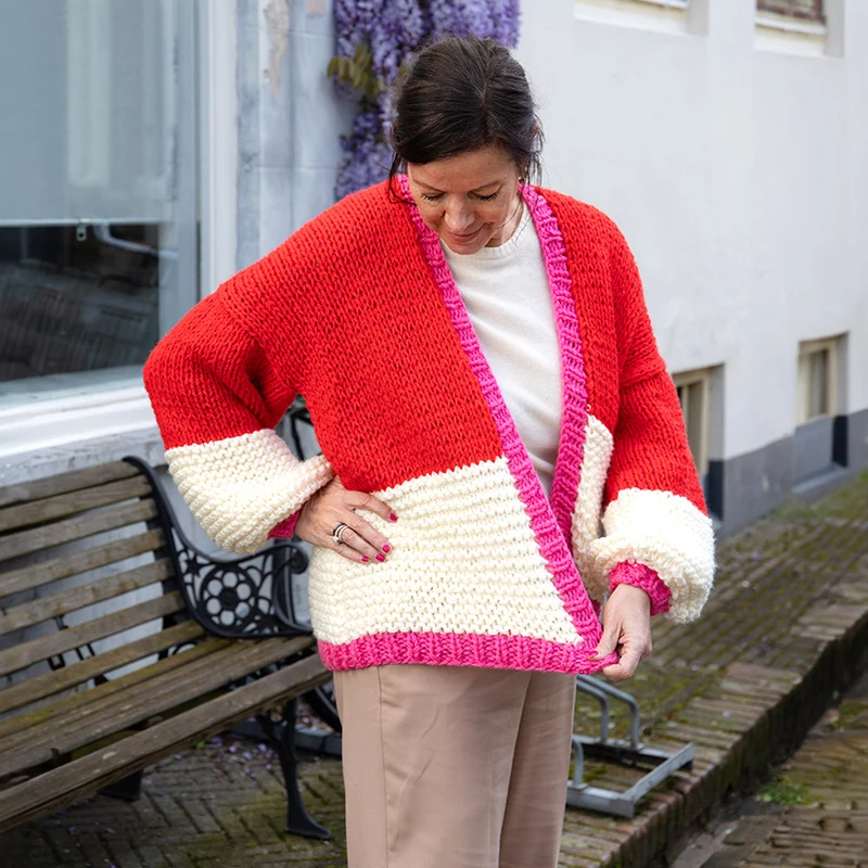 Strickpaket „Basis-Jacke Chunky Amazing“