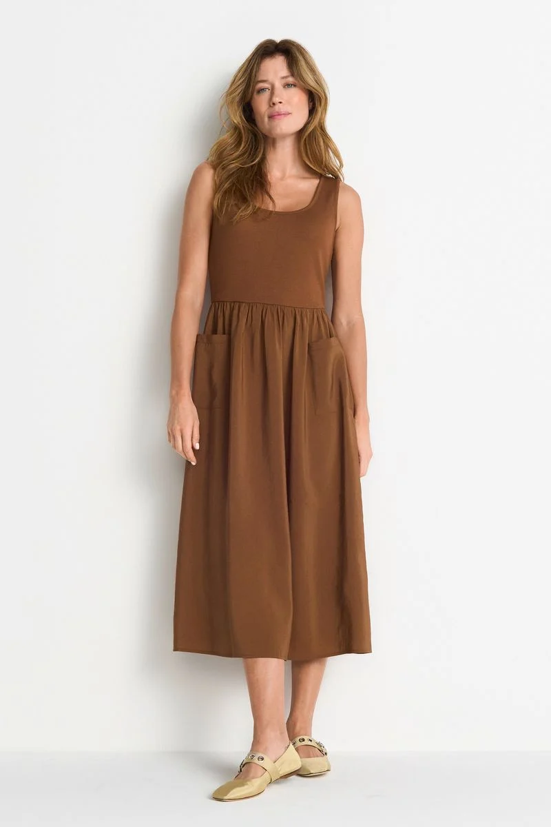Scuba Mat Mix Parachute Dress