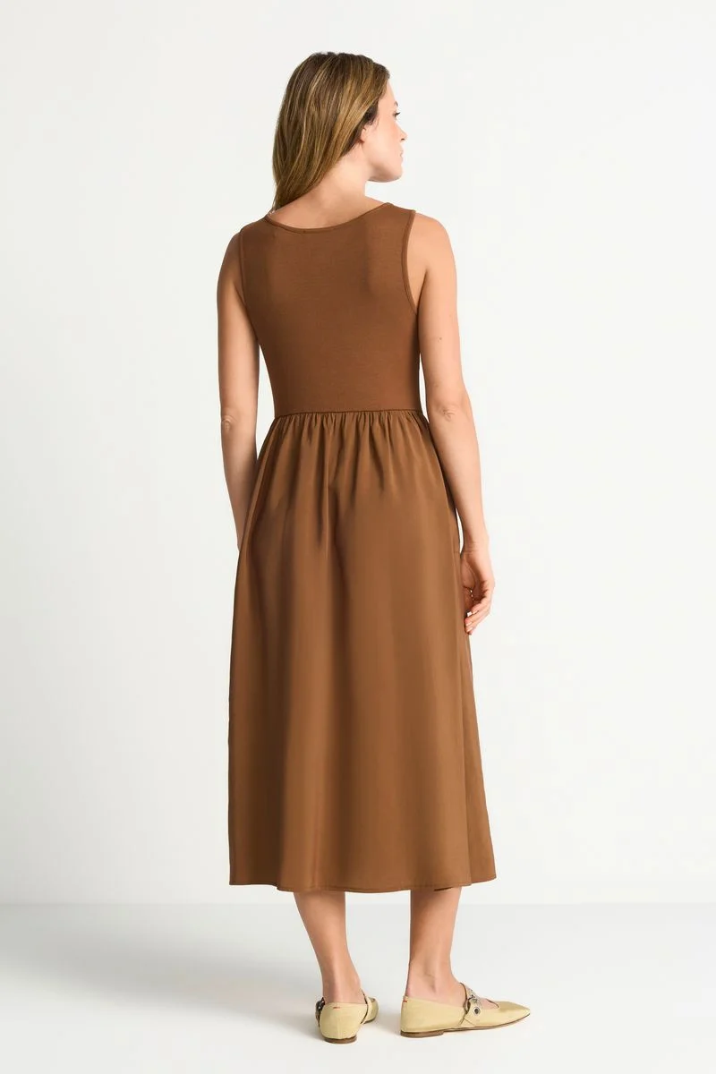 Scuba Mat Mix Parachute Dress