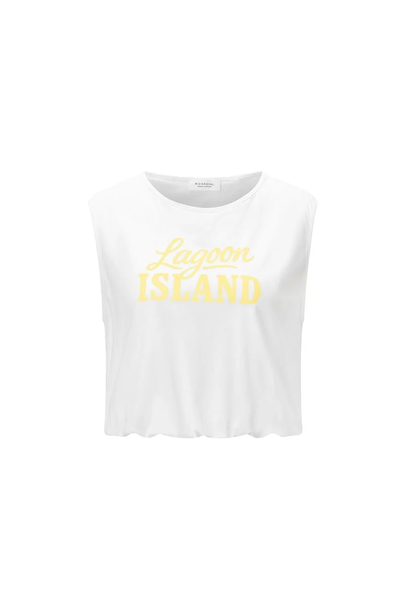 T-Shirt with elastic waist and print